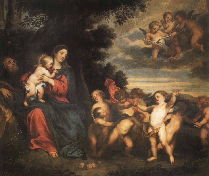 Anthony Van Dyck The rest in the flight to Egypt Sweden oil painting art